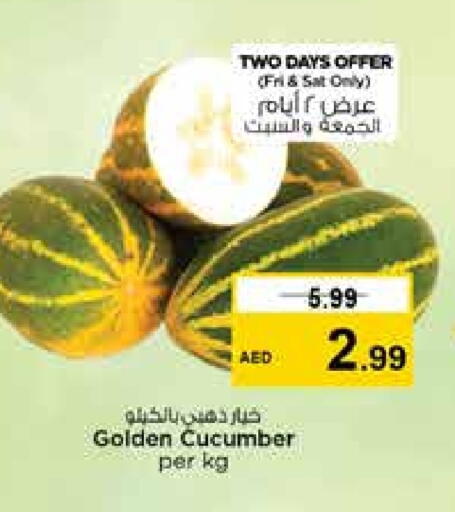Cucumber available at نستو هايبرماركت in الإمارات العربية المتحدة , الامارات - الشارقة / عجمان