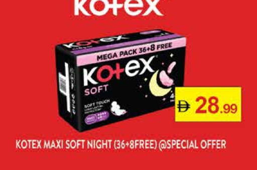 KOTEX available at Nesto Hypermarket in UAE - Sharjah / Ajman