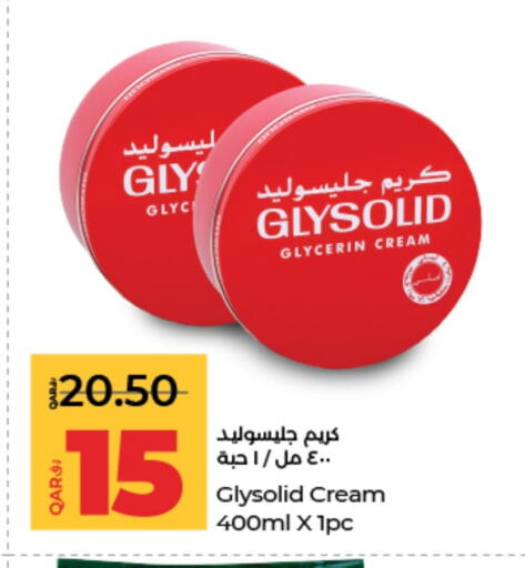GLYSOLID Face Cream available at LuLu Hypermarket in Qatar - Doha