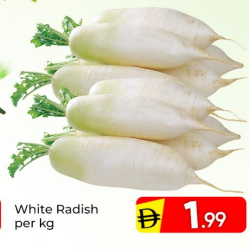 Radish available at مبارك هايبرماركت الشارقة in الإمارات العربية المتحدة , الامارات - الشارقة / عجمان