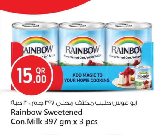 RAINBOW Condensed Milk available at Safari Hypermarket in Qatar - Al Shamal