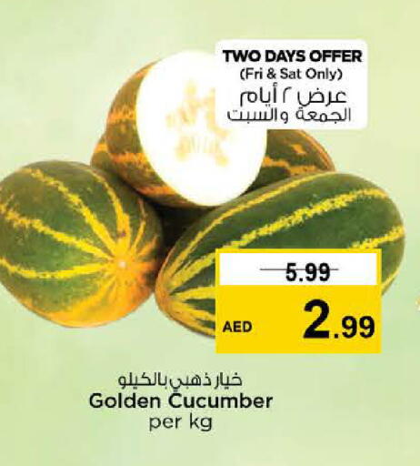 Cucumber available at نستو هايبرماركت in الإمارات العربية المتحدة , الامارات - الشارقة / عجمان