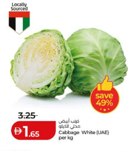 Cabbage available at لولو هايبرماركت in الإمارات العربية المتحدة , الامارات - ٱلْعَيْن‎