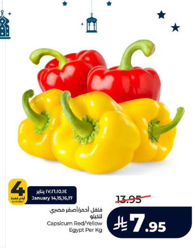 Capsicum from Egypt available at LULU Hypermarket in KSA, Saudi Arabia, Saudi - Al Khobar