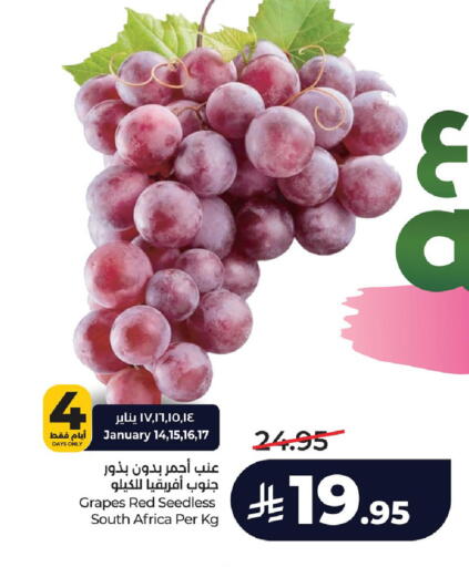 Grapes from South Africa available at لولو هايبرماركت in مملكة العربية السعودية, السعودية, سعودية - الجبيل‎