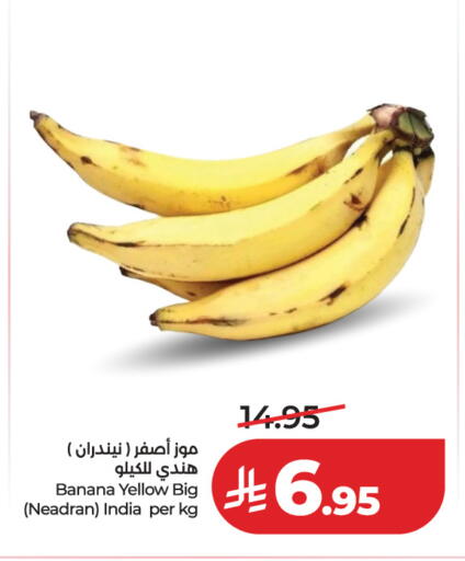 Banana from India available at لولو هايبرماركت in مملكة العربية السعودية, السعودية, سعودية - الرياض