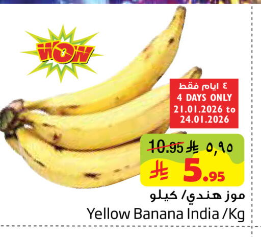 Banana from India available at Layan Hyper in KSA, Saudi Arabia, Saudi - Dammam