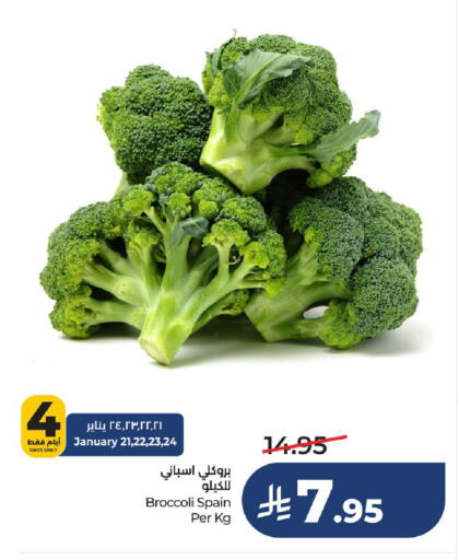Broccoli from Spain available at لولو هايبرماركت in مملكة العربية السعودية, السعودية, سعودية - حفر الباطن
