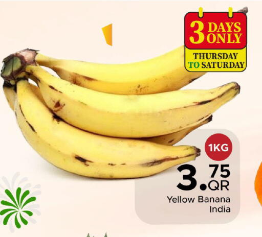 Banana from India available at Family Food Centre in Qatar - Al Wakra