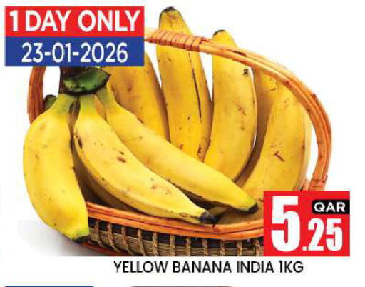 Banana from India available at New Stop n Shop @Fereej Bin Omran in Qatar - Doha
