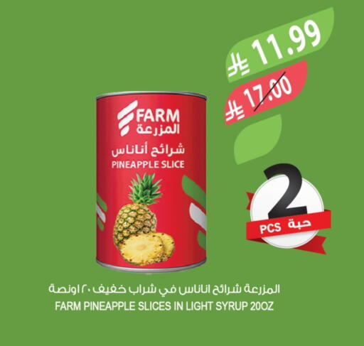 Pineapple available at المزرعة in مملكة العربية السعودية, السعودية, سعودية - الخرج