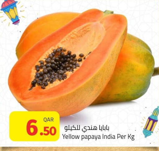 Papaya from India available at Masskar Hypermarket in Qatar - Doha