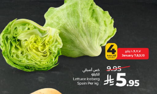 Lettuce from Spain available at LULU Hypermarket in KSA, Saudi Arabia, Saudi - Tabuk
