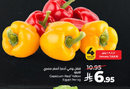 Capsicum from Egypt available at LULU Hypermarket in KSA, Saudi Arabia, Saudi - Tabuk