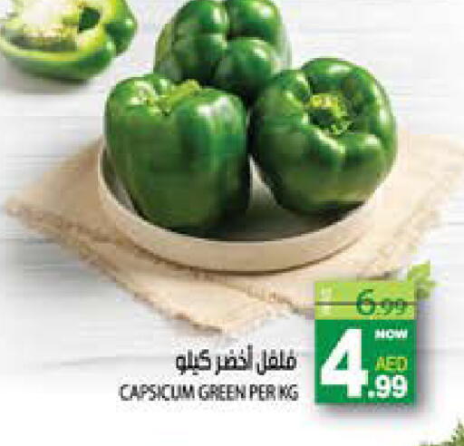 Capsicum available at Hashim Hypermarket in UAE - Sharjah / Ajman