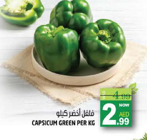 Capsicum available at Hashim Hypermarket in UAE - Sharjah / Ajman