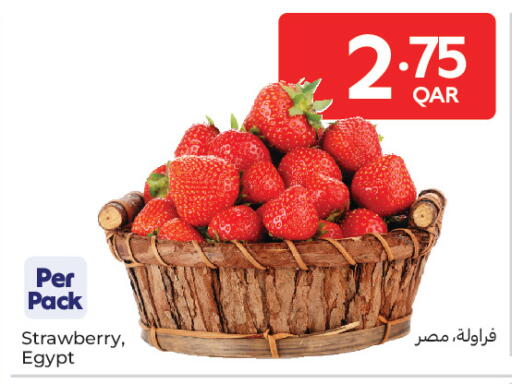 Strawberry from Egypt available at Carrefour in Qatar - Al Shamal