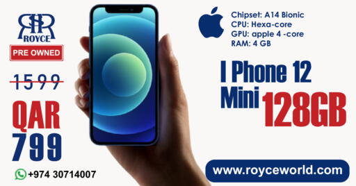 Apple available at رويس العالمية للتجارة والخدمات in قطر - الشمال