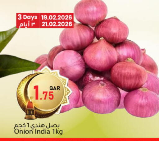 Onion from India available at Dana Market in Qatar - Al Khor