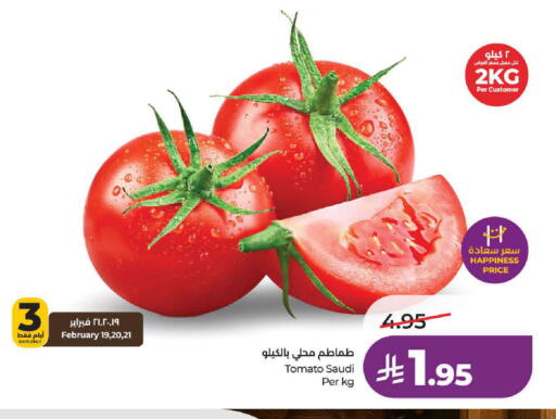 Tomato from Saudi Arabia available at لولو هايبرماركت in مملكة العربية السعودية, السعودية, سعودية - حائل‎