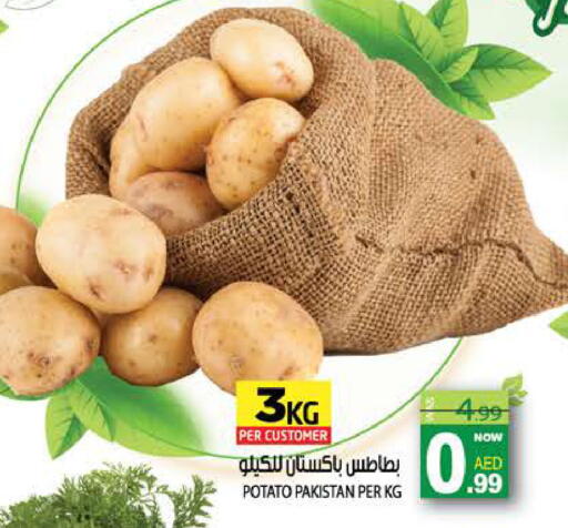 Potato from Pakistan available at هاشم هايبرماركت in الإمارات العربية المتحدة , الامارات - الشارقة / عجمان