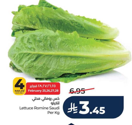 Lettuce from Saudi Arabia available at لولو هايبرماركت in مملكة العربية السعودية, السعودية, سعودية - الجبيل‎
