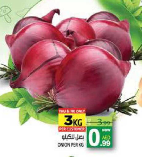 Onion available at هاشم هايبرماركت in الإمارات العربية المتحدة , الامارات - الشارقة / عجمان