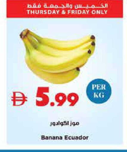 Banana from Ecuador available at تروليز سوبرماركت in الإمارات العربية المتحدة , الامارات - الشارقة / عجمان