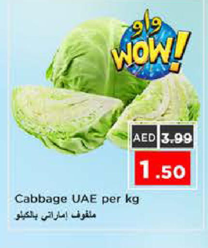 Cabbage available at نستو هايبرماركت in الإمارات العربية المتحدة , الامارات - الشارقة / عجمان