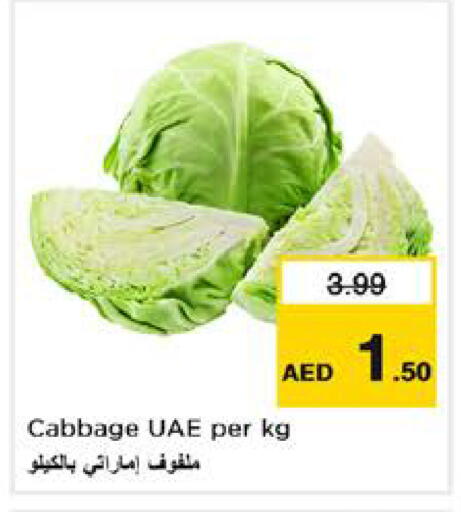 Cabbage available at نستو هايبرماركت in الإمارات العربية المتحدة , الامارات - الشارقة / عجمان