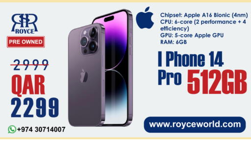 Apple available at رويس العالمية للتجارة والخدمات in قطر - الشمال