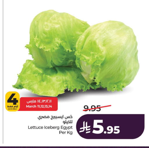 Lettuce from Egypt available at لولو هايبرماركت in مملكة العربية السعودية, السعودية, سعودية - المنطقة الشرقية