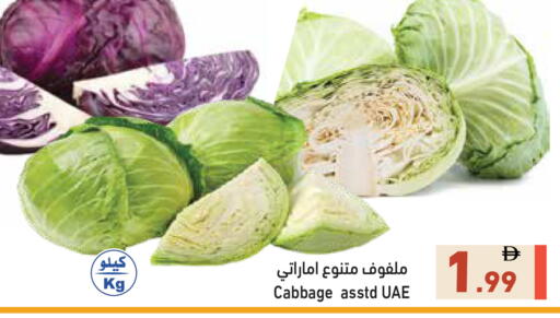 Cabbage available at أسواق رامز in الإمارات العربية المتحدة , الامارات - رَأْس ٱلْخَيْمَة