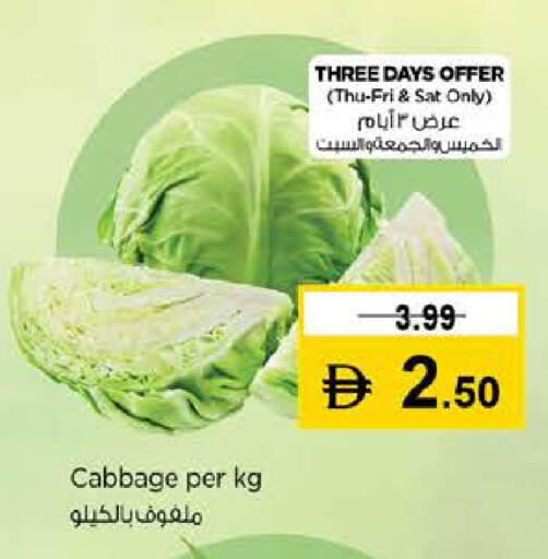Cabbage available at نستو هايبرماركت in الإمارات العربية المتحدة , الامارات - دبي