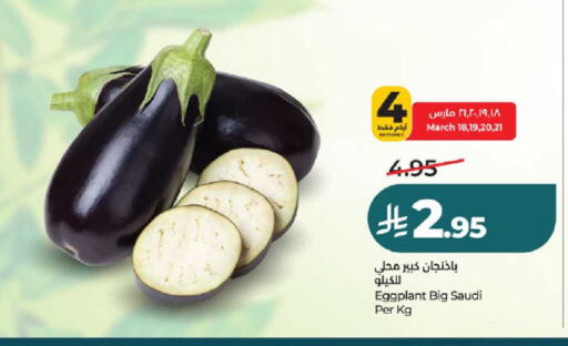 Eggplant from Saudi Arabia available at لولو هايبرماركت in مملكة العربية السعودية, السعودية, سعودية - تبوك