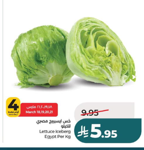 Lettuce from Egypt available at لولو هايبرماركت in مملكة العربية السعودية, السعودية, سعودية - حفر الباطن