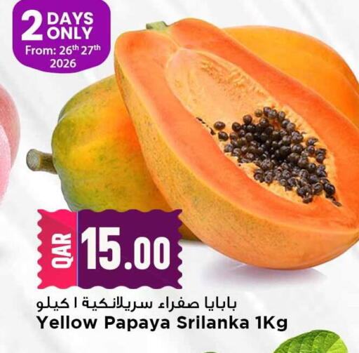 Papaya available at Marza Hypermarket in Qatar - Al Daayen