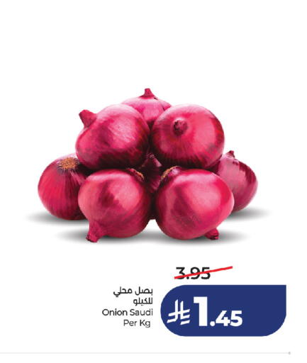 Onion from Saudi Arabia available at لولو هايبرماركت in مملكة العربية السعودية, السعودية, سعودية - جدة