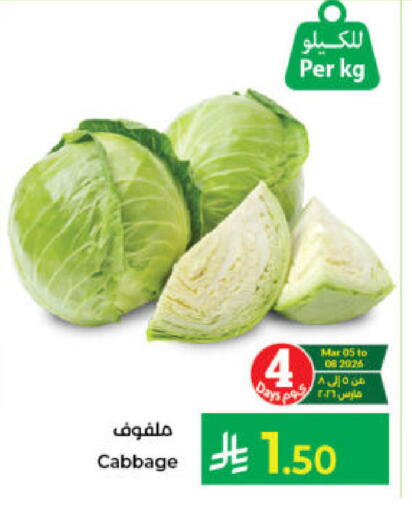 Cabbage available at Kabayan Hypermarket in KSA, Saudi Arabia, Saudi - Jeddah