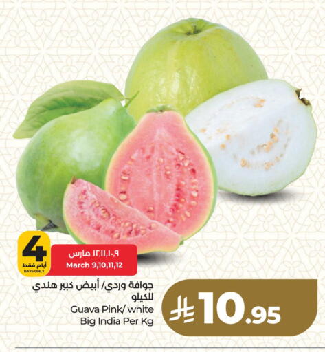 Guava from India available at لولو هايبرماركت in مملكة العربية السعودية, السعودية, سعودية - سيهات