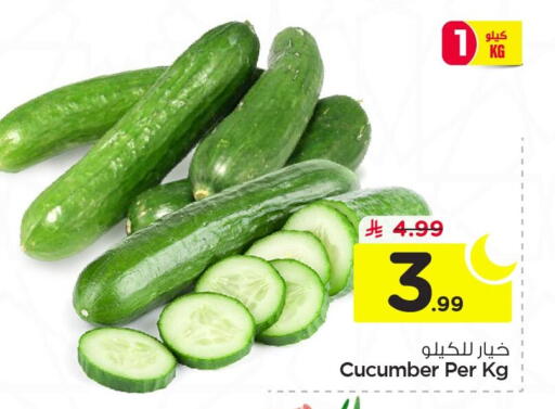 Cucumber available at Nesto in KSA, Saudi Arabia, Saudi - Al Hasa