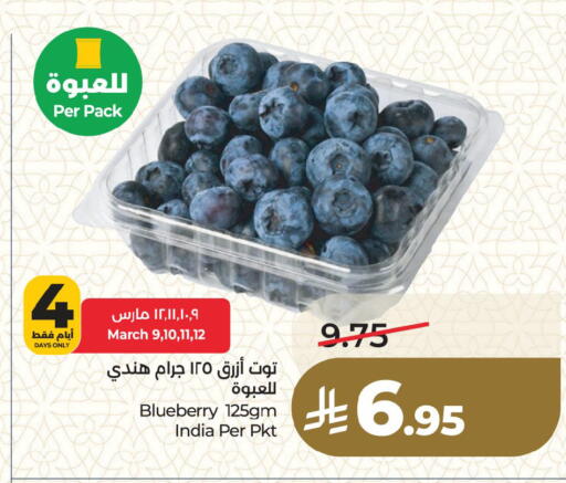 Blueberry BlueBerry from India available at لولو هايبرماركت in مملكة العربية السعودية, السعودية, سعودية - القطيف‎