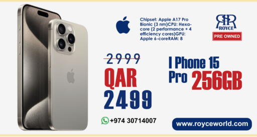 Apple available at رويس العالمية للتجارة والخدمات in قطر - الريان