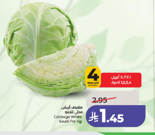 Cabbage from Saudi Arabia available at LULU Hypermarket in KSA, Saudi Arabia, Saudi - Ta'if