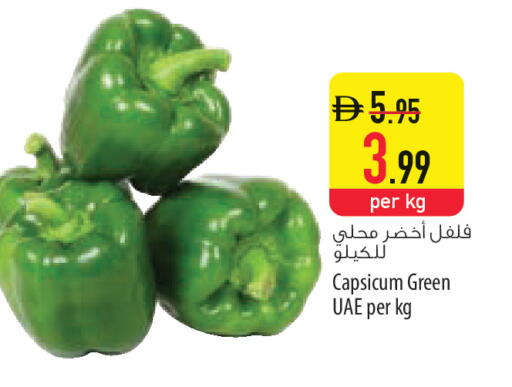 Capsicum available at Safeer Market in UAE - Ras al Khaimah