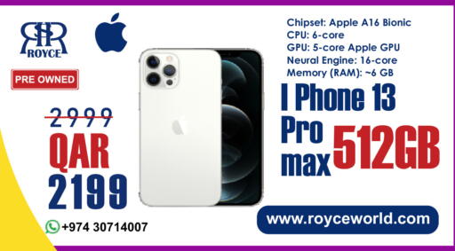 Apple available at Royce World Trading & Services W.L.L in Qatar - Al Shamal