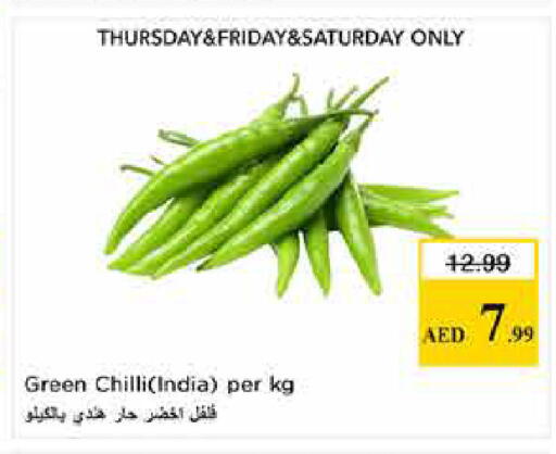 Green chilli from India available at Last Chance  in UAE - Fujairah