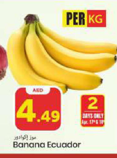 Banana from Ecuador available at Mark & Save in UAE - Sharjah / Ajman