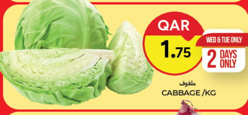 Cabbage available at Paris Hypermarket in Qatar - Al Rayyan
