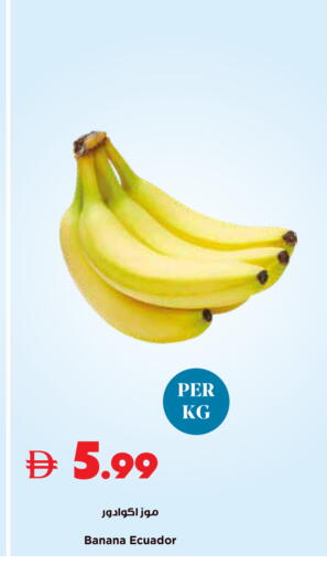 Banana from Ecuador available at تروليز سوبرماركت in الإمارات العربية المتحدة , الامارات - الشارقة / عجمان